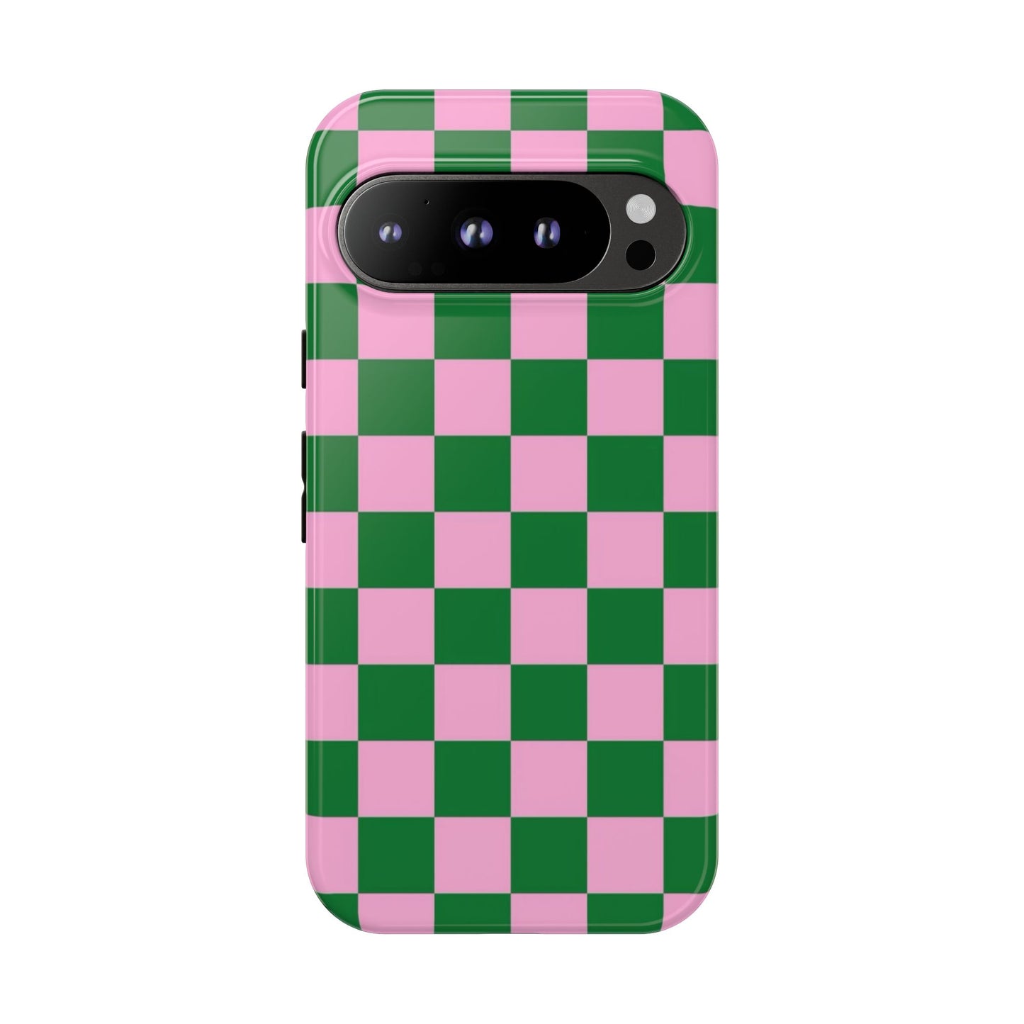 Matcha Rose Checker Phone Case