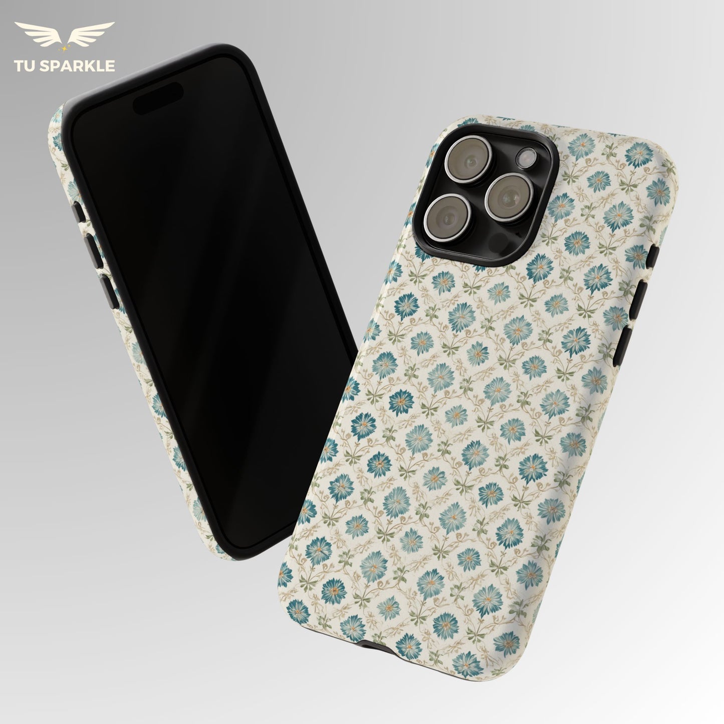 Vintage Tile Blossom Phone Case