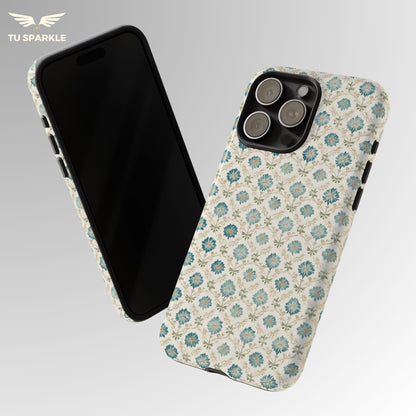 Vintage Tile Blossom Phone Case