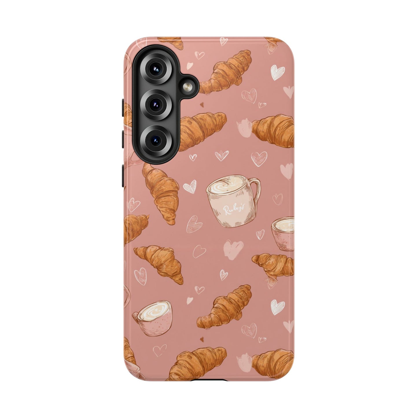Croissant & Hearts Phone Case