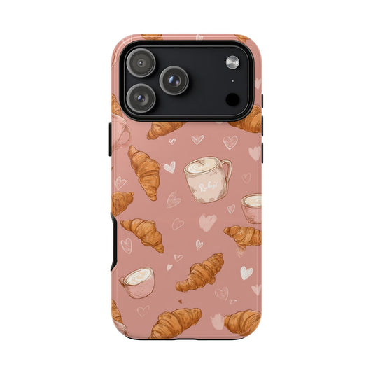 Croissant & Hearts Phone Case