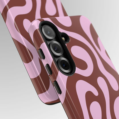 Cocoa Rose Swirl Phone Case