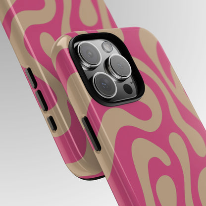 Latte Rose Swirl Phone Case