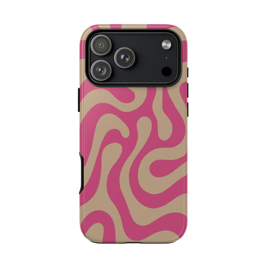 Latte Rose Swirl Phone Case