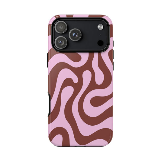 Cocoa Rose Swirl Phone Case