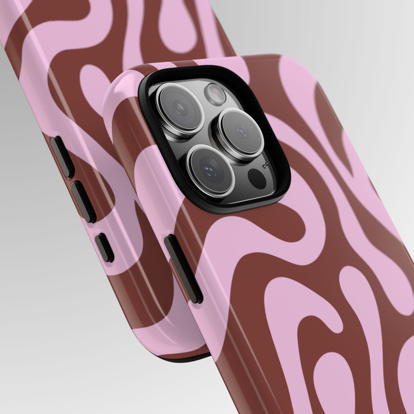 Cocoa Rose Swirl Phone Case