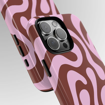 Cocoa Rose Swirl Phone Case