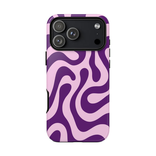 Orchid Glam Swirl Phone Case