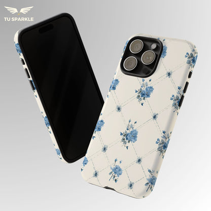 Vintage Quilt Blossom Phone Case