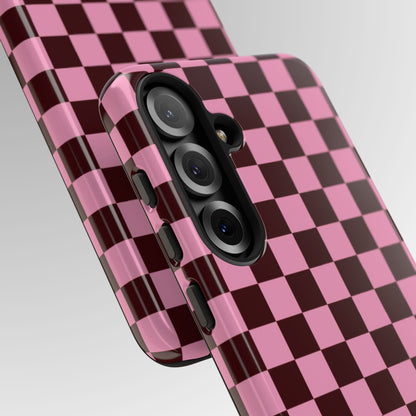 Cherry Checkmate Phone Case