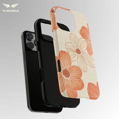 Coral Retro Crush Phone Case