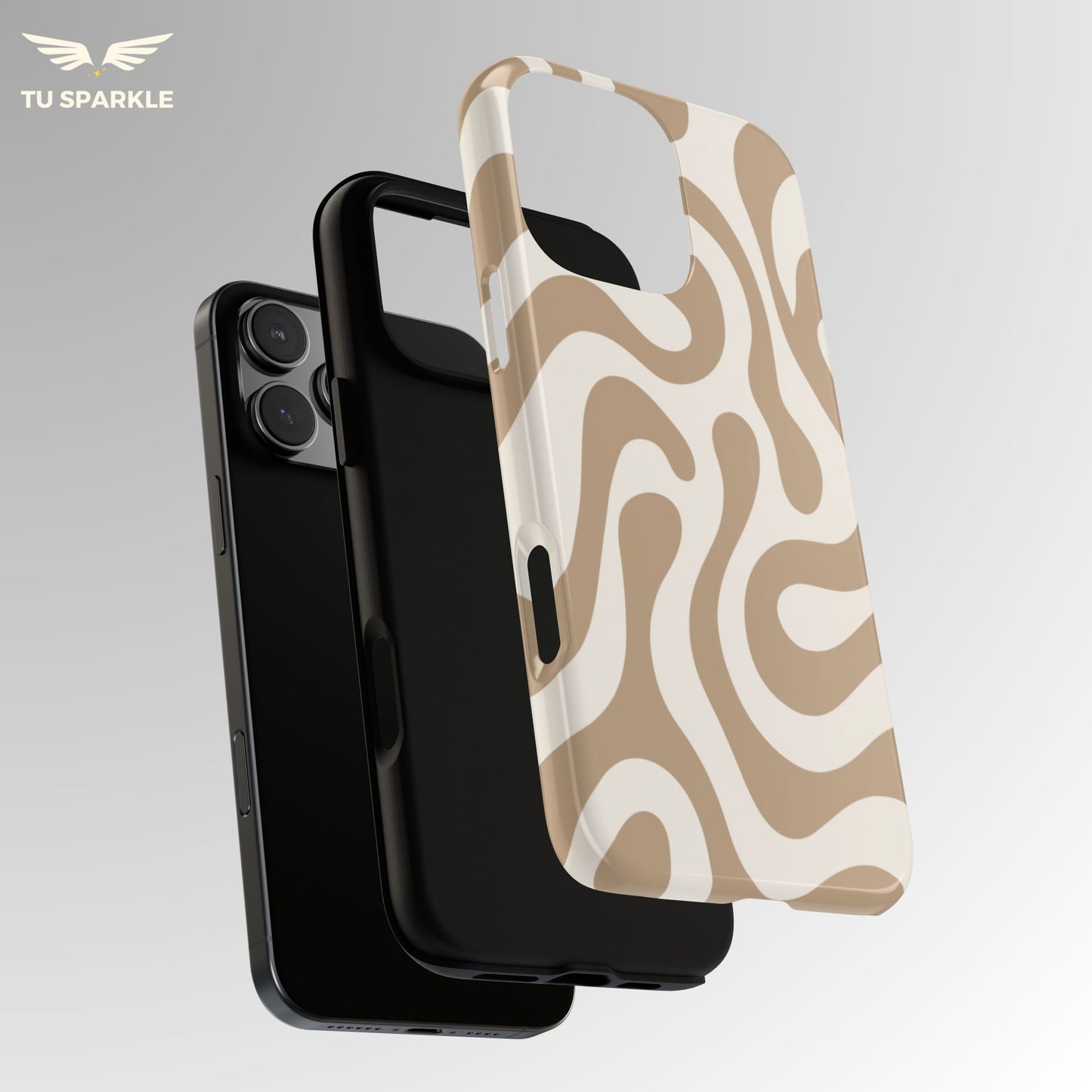 Vanilla Cream Swirl Phone Case