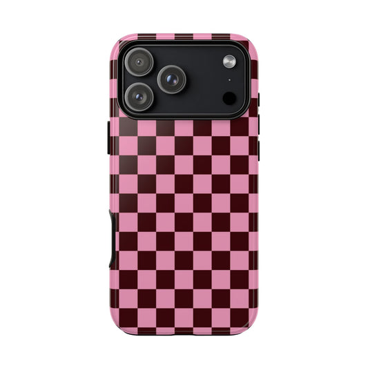 Cherry Checkmate Phone Case