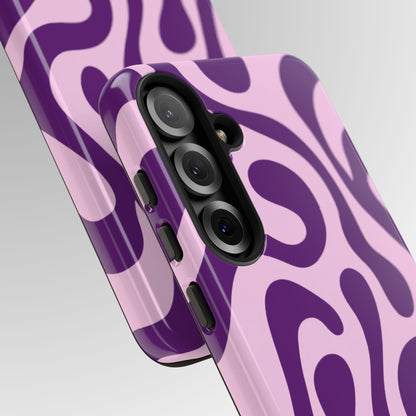 Orchid Glam Swirl Phone Case