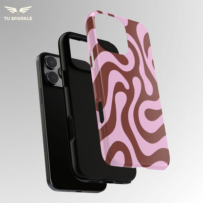 Cocoa Rose Swirl Phone Case