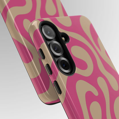 Latte Rose Swirl Phone Case