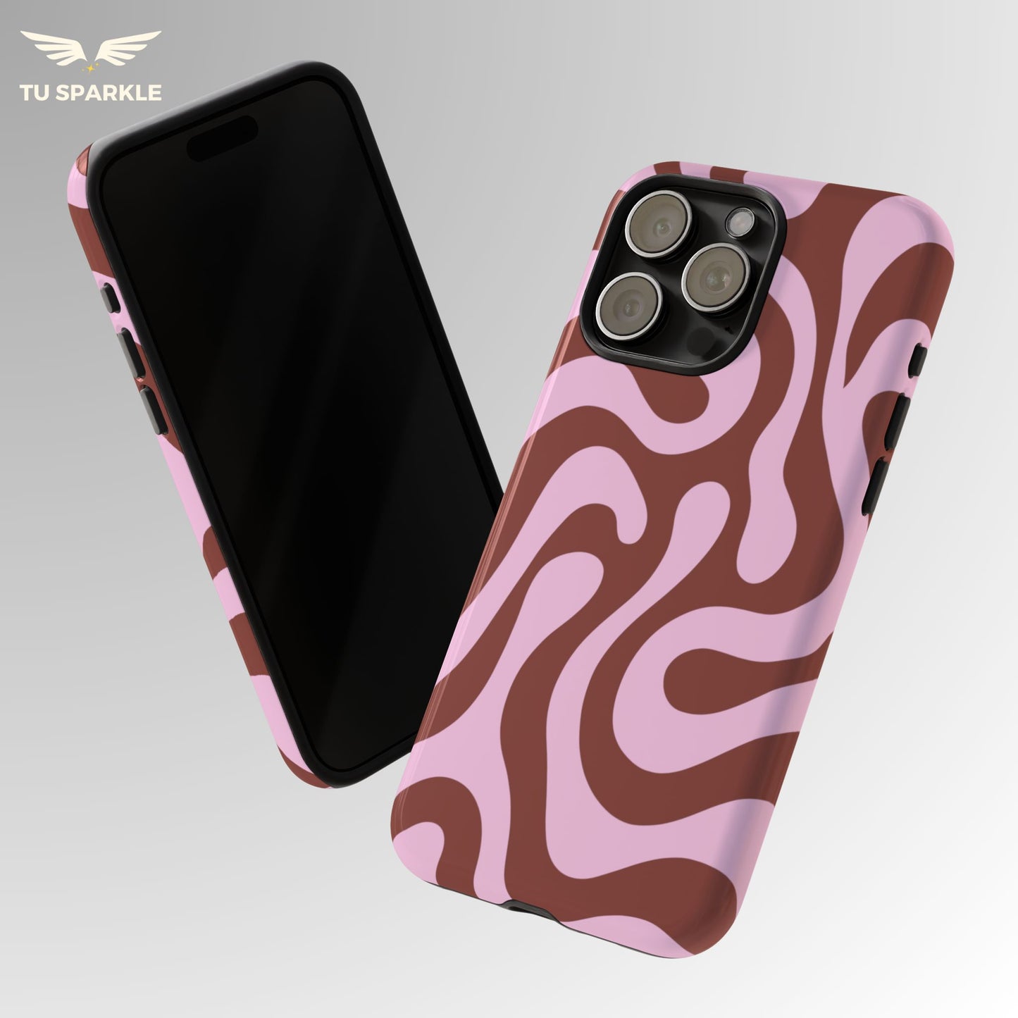 Cocoa Rose Swirl Phone Case