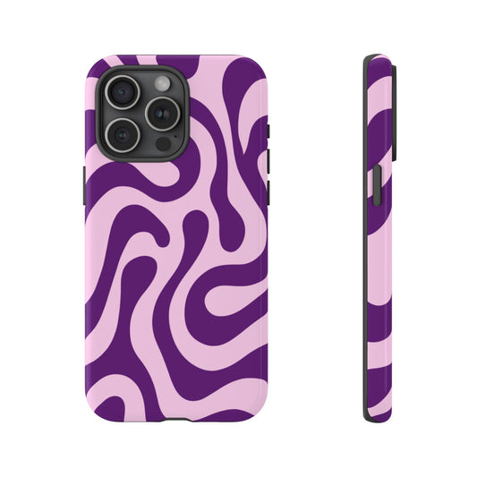 Orchid Glam Swirl Phone Case
