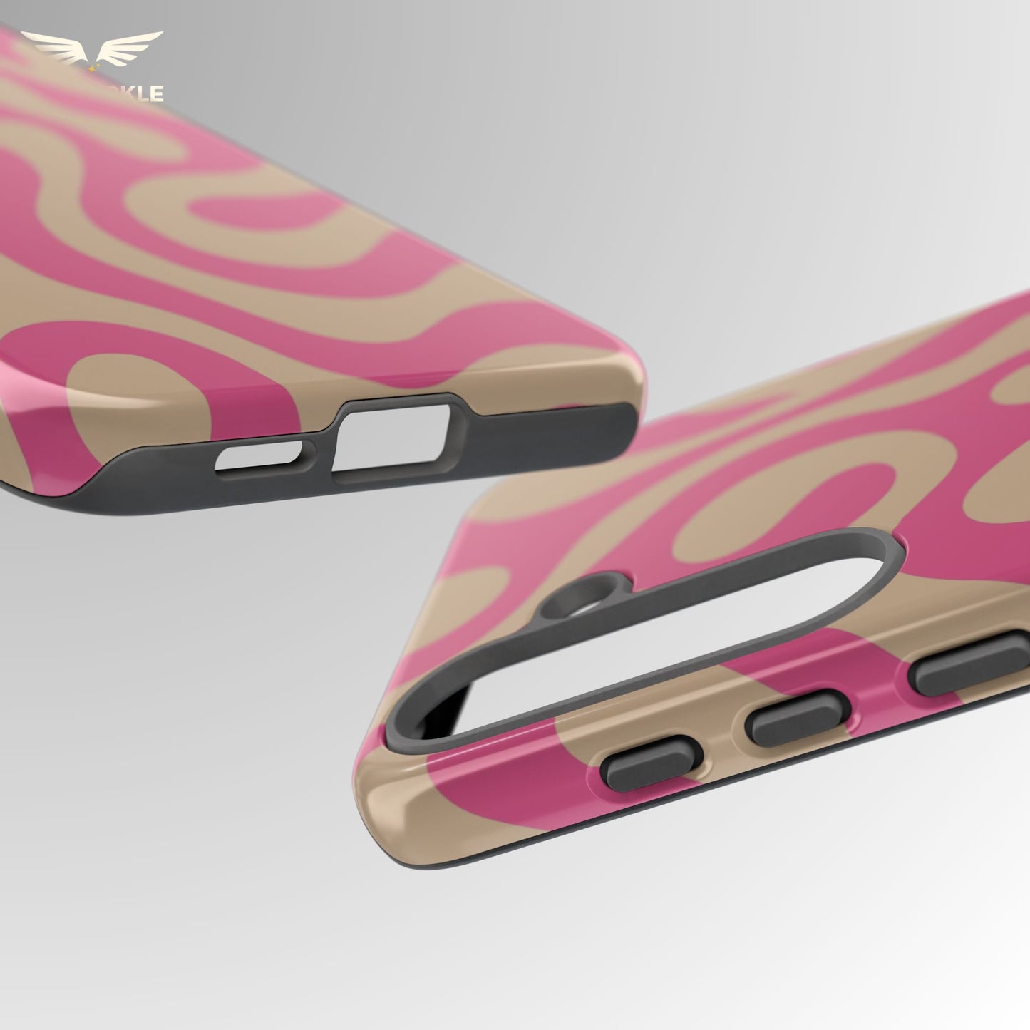 Latte Rose Swirl Phone Case