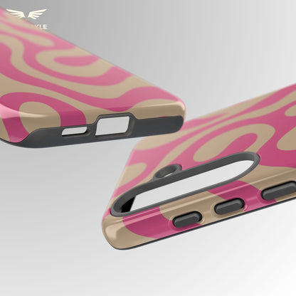 Latte Rose Swirl Phone Case
