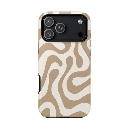 Vanilla Cream Swirl Phone Case