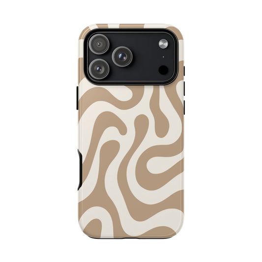 Vanilla Cream Swirl Phone Case
