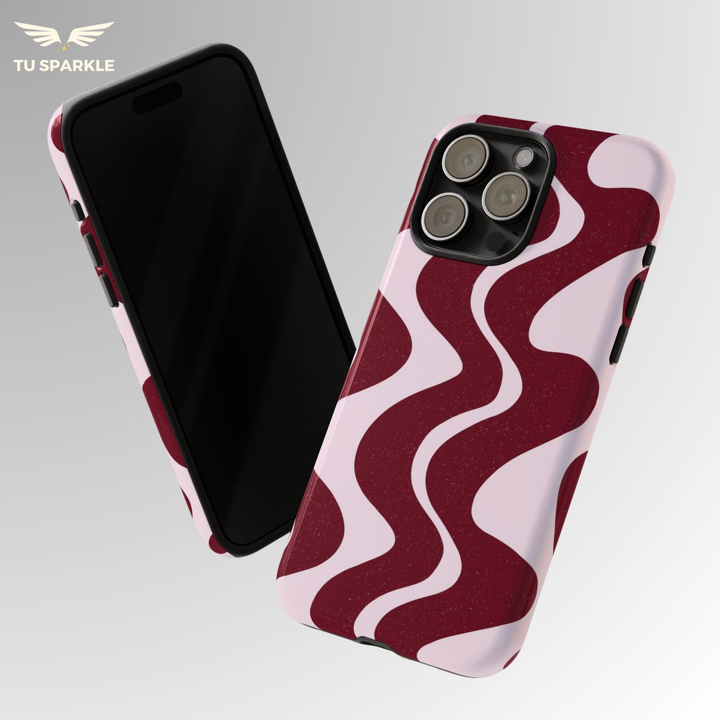 Cherry Velvet Wave Phone Case