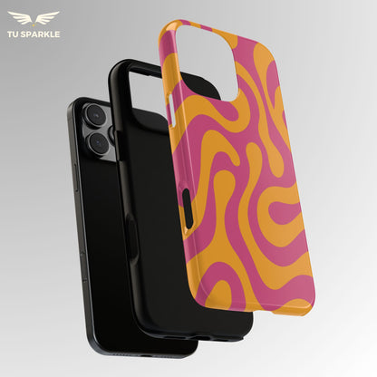 Retro Sunset Swirl Phone Case