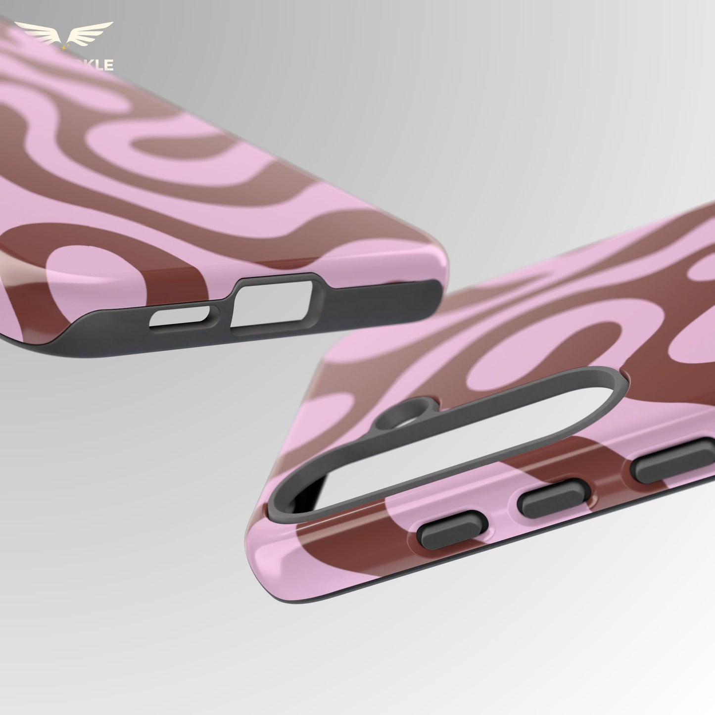 Cocoa Rose Swirl Phone Case