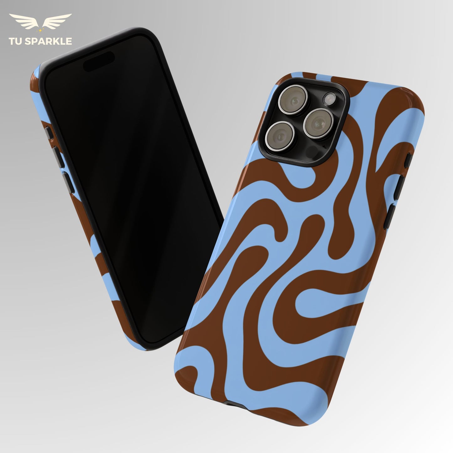 Espresso Lagoon Swirl Phone Case