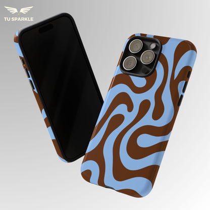 Espresso Lagoon Swirl Phone Case