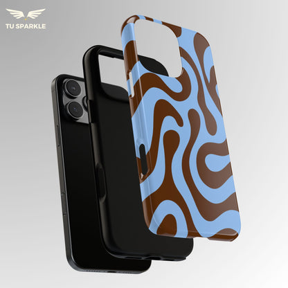 Espresso Lagoon Swirl Phone Case