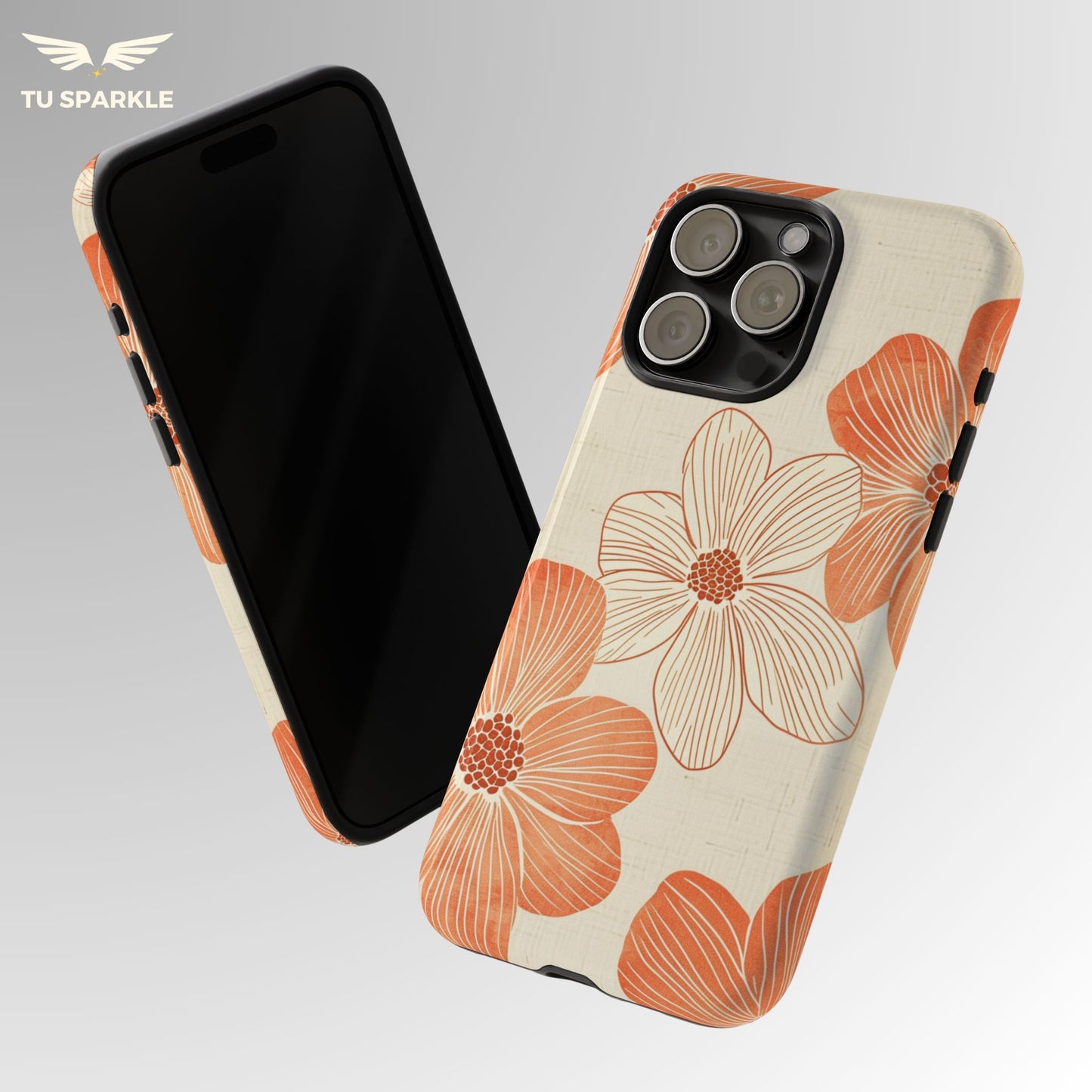 Coral Retro Crush Phone Case