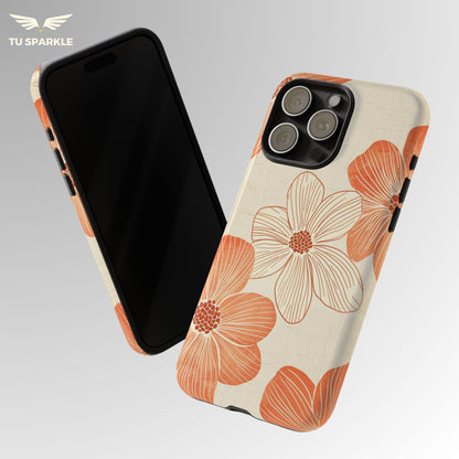Coral Retro Crush Phone Case