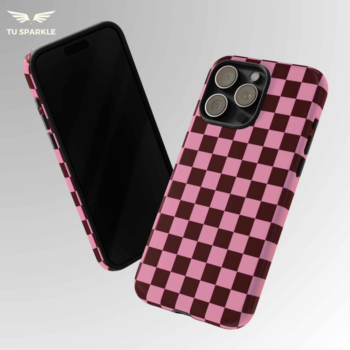 Cherry Checkmate Phone Case