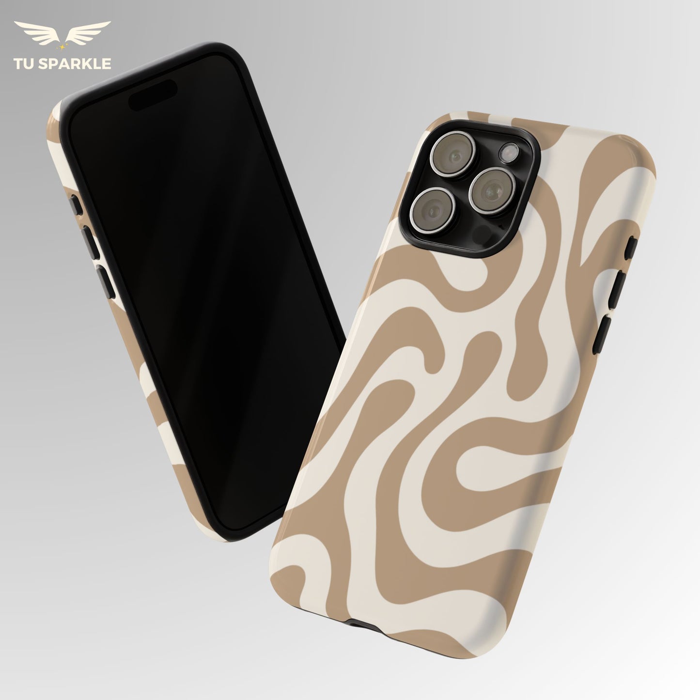 Vanilla Cream Swirl Phone Case