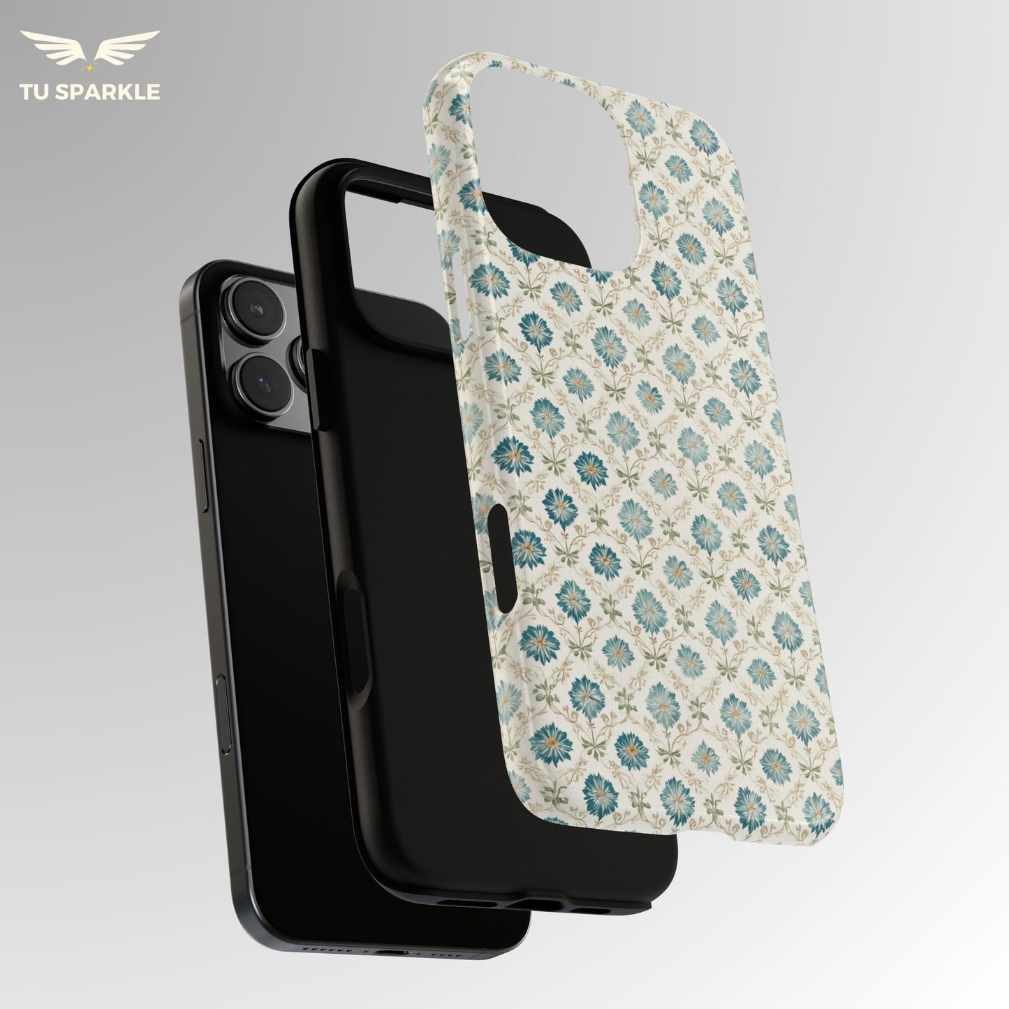 Vintage Tile Blossom Phone Case