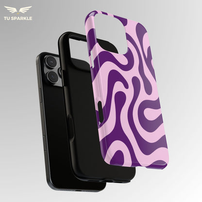 Orchid Glam Swirl Phone Case