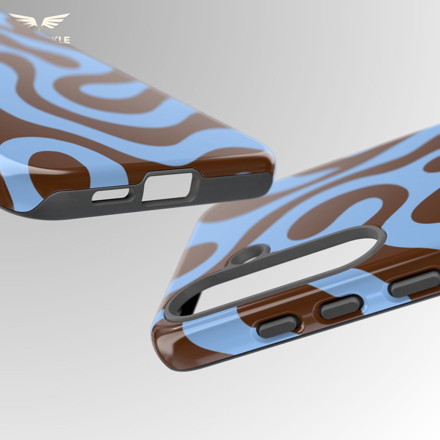 Espresso Lagoon Swirl Phone Case