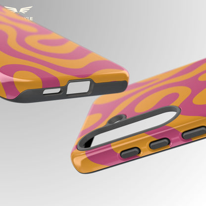 Retro Sunset Swirl Phone Case