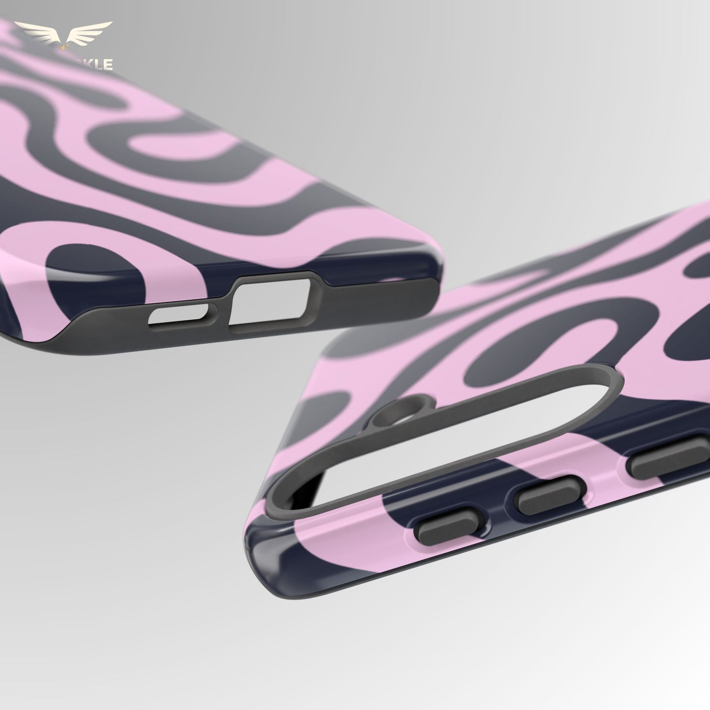 Midnight Rose Swirl Phone Case