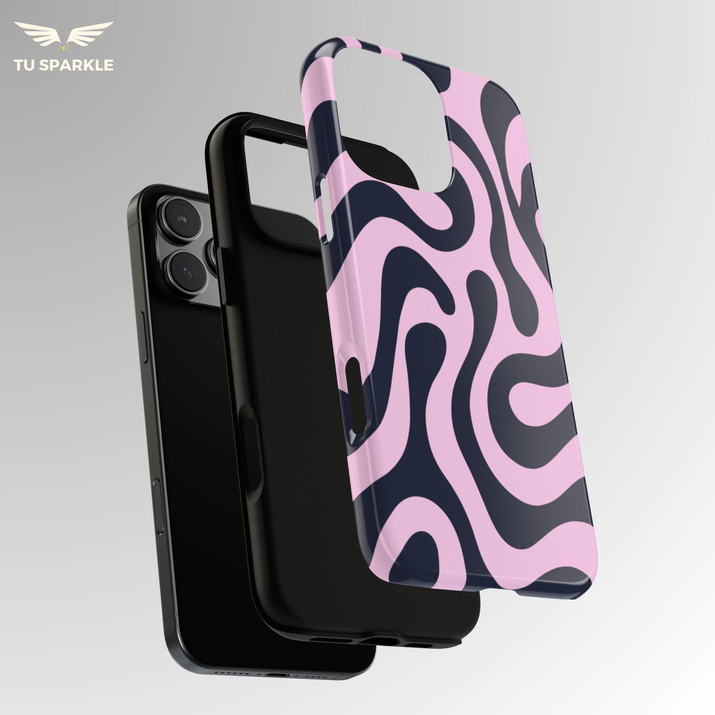 Midnight Rose Swirl Phone Case