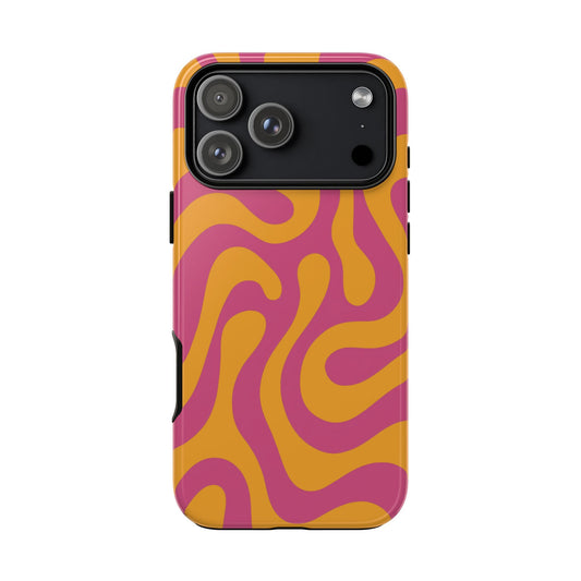 Retro Sunset Swirl Phone Case