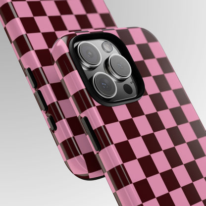 Cherry Checkmate Phone Case