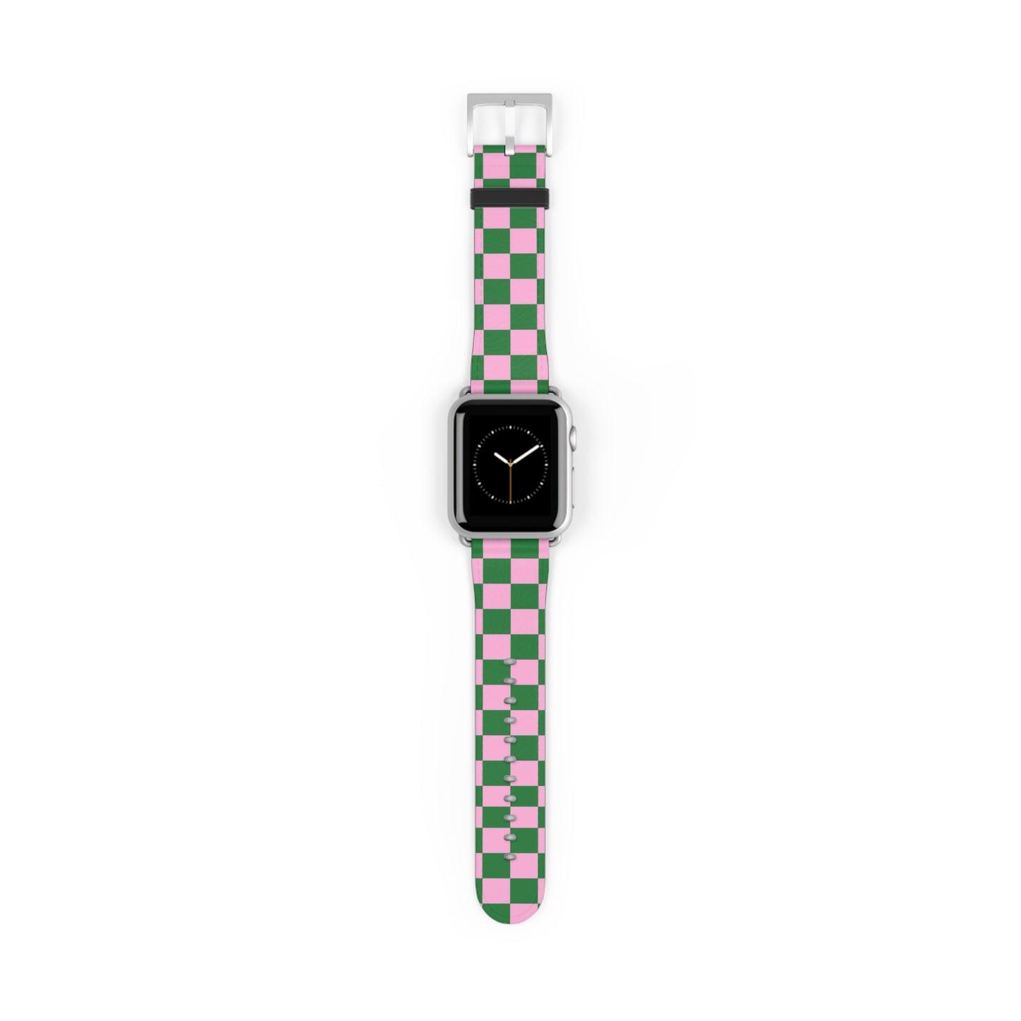 Matcha Rose Checker Watch Band