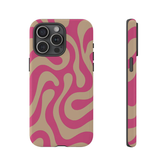 Latte Rose Swirl Phone Case