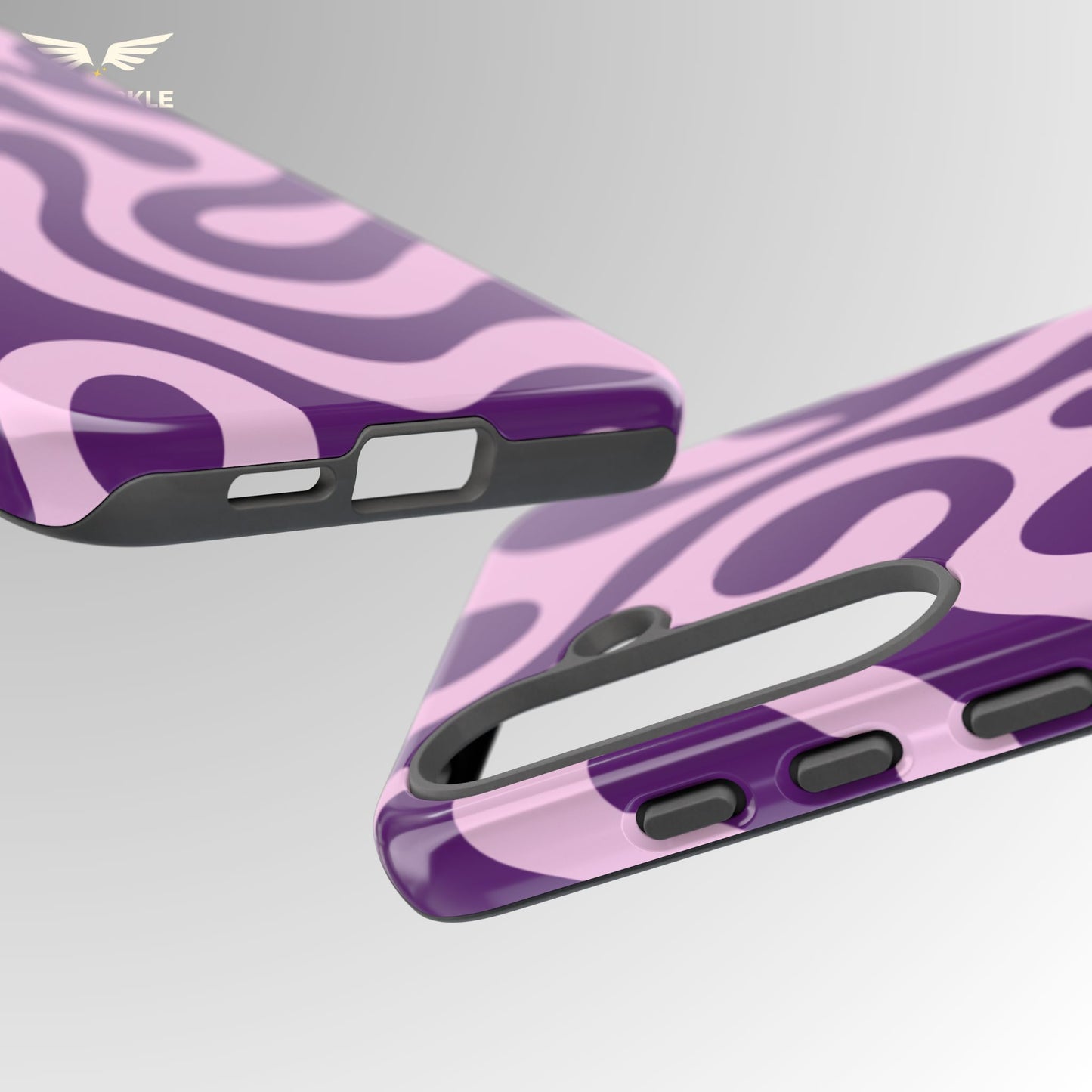Orchid Glam Swirl Phone Case